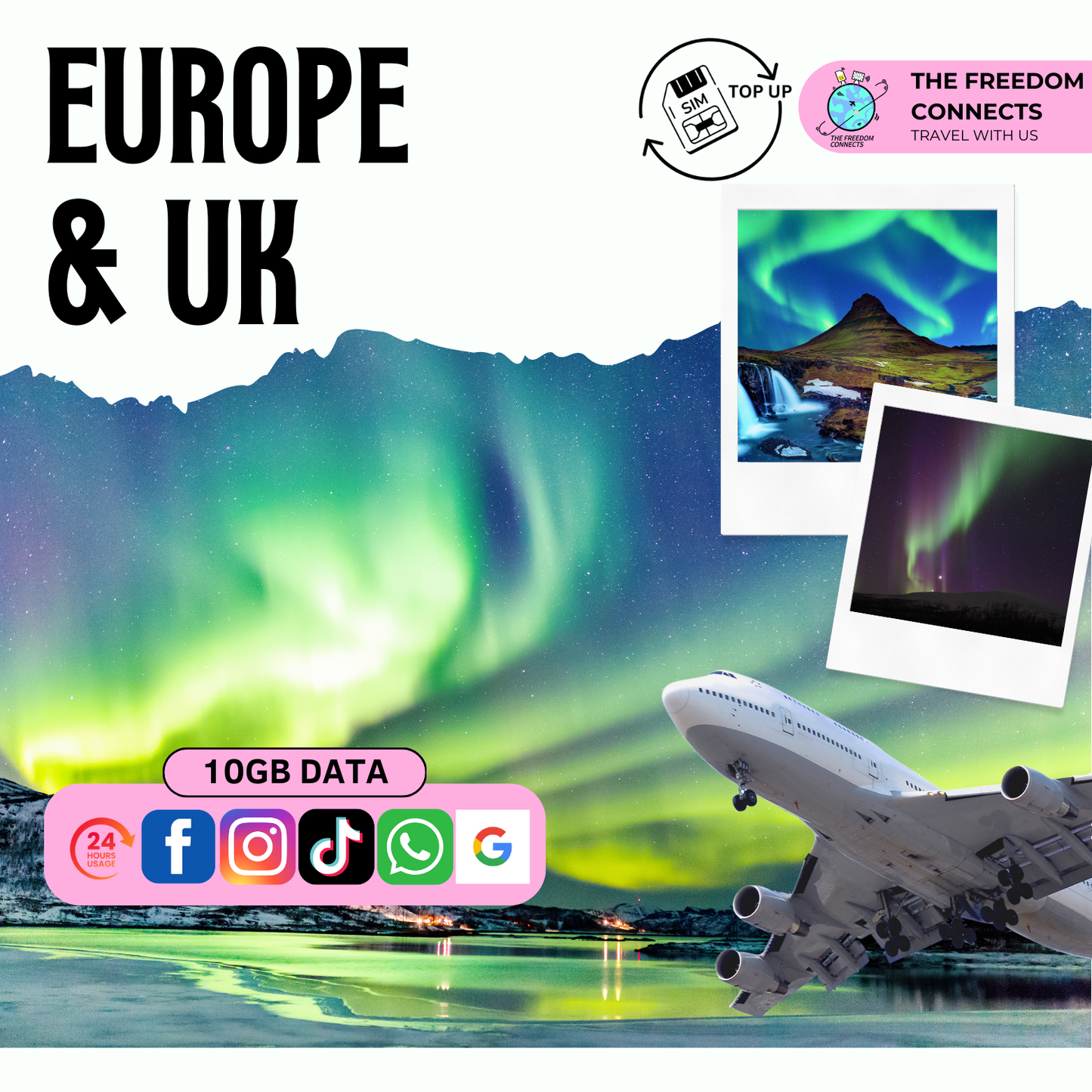 EUROPE UNITED KINGDOM 10GB DATA