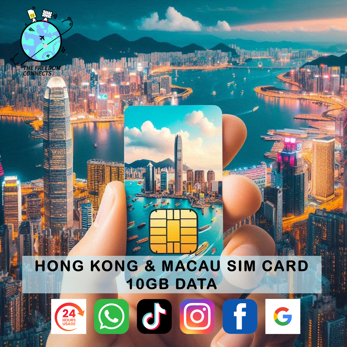 HONG KONG AND MACAU SIM CARD 10GB DATA