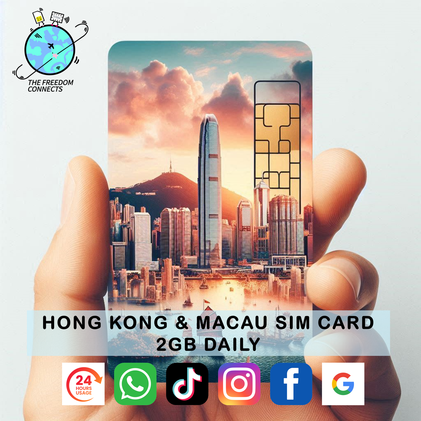 HONG KONG AND MACAU SIM CARD 2GB DAILY