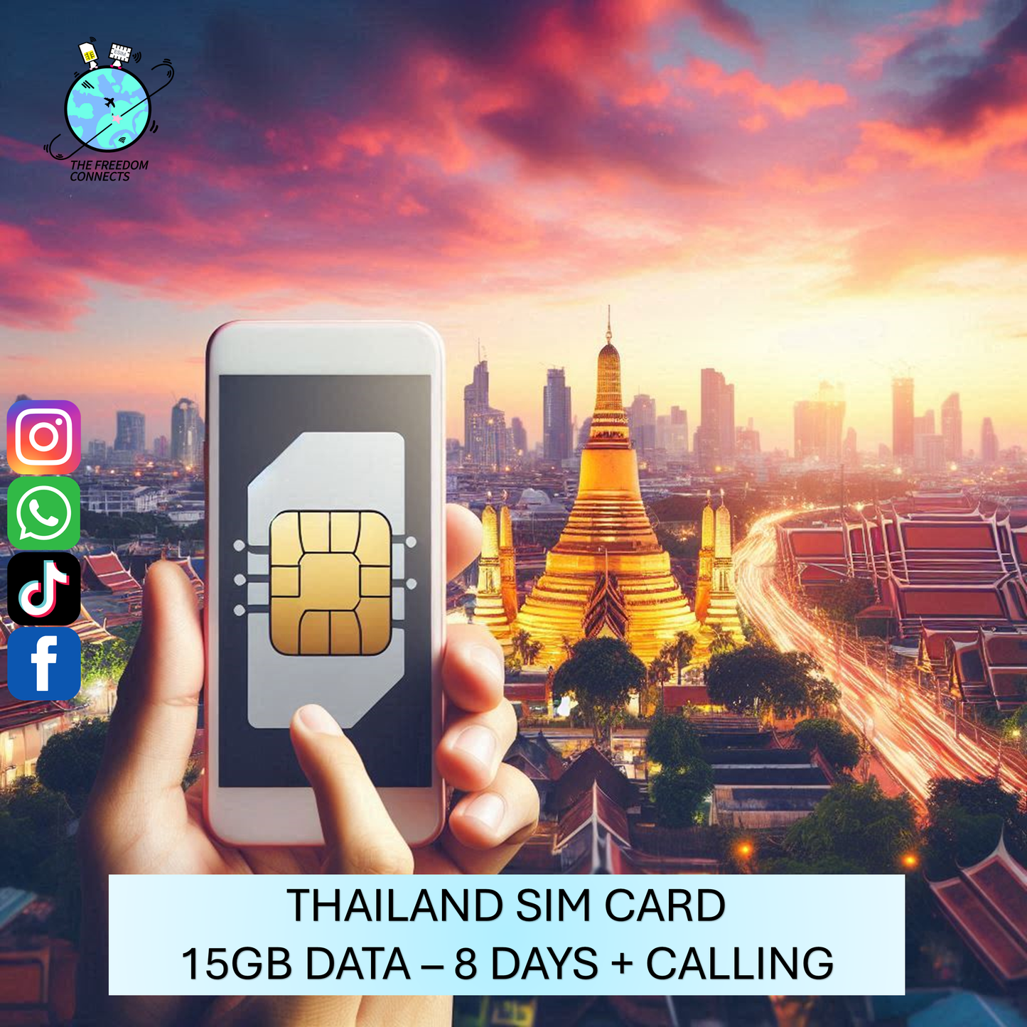 DTAC THAILAND ESIM 15GB DATA 8DAYS CALLING