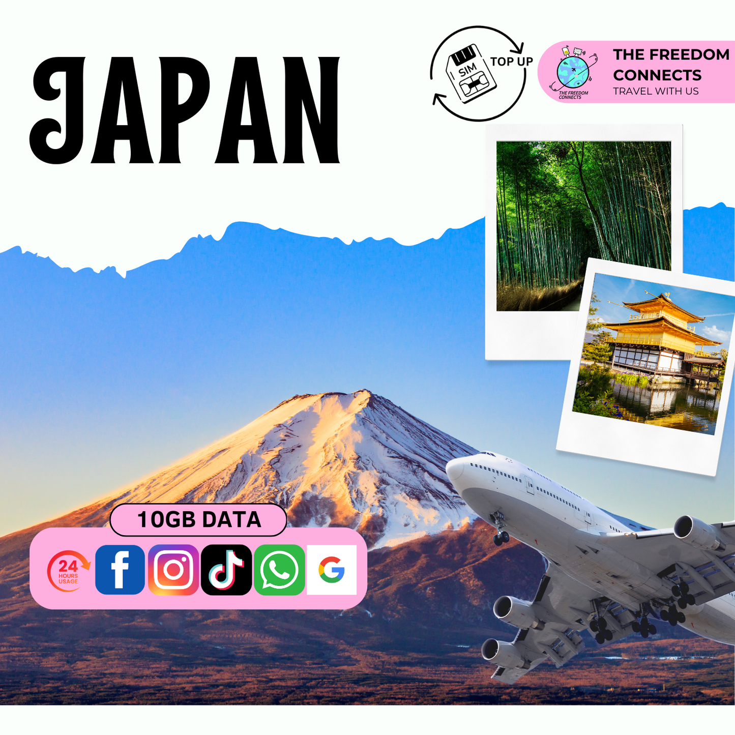 JAPAN TOP UP 10GB DATA