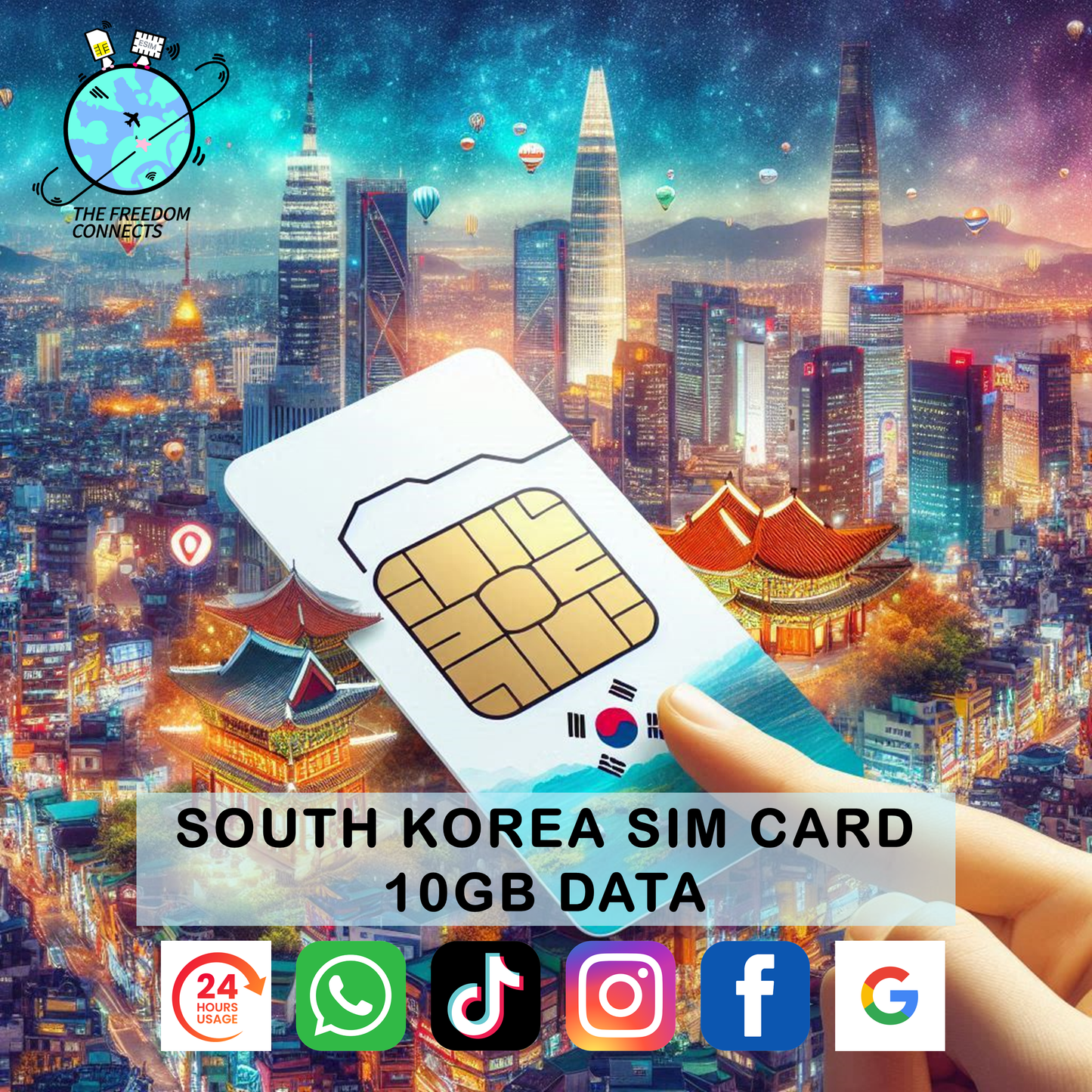 SOUTH KOREA SIM CARD 10GB DATA