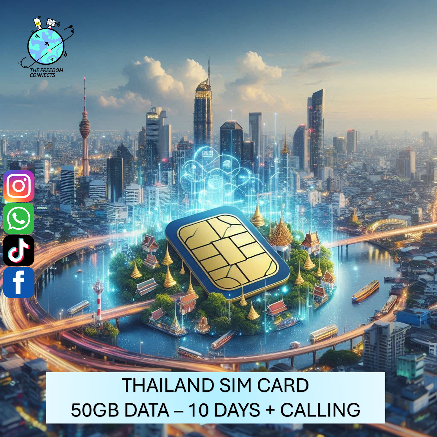 DTAC THAILAND ESIM 50GB DATA 10DAYS CALLING