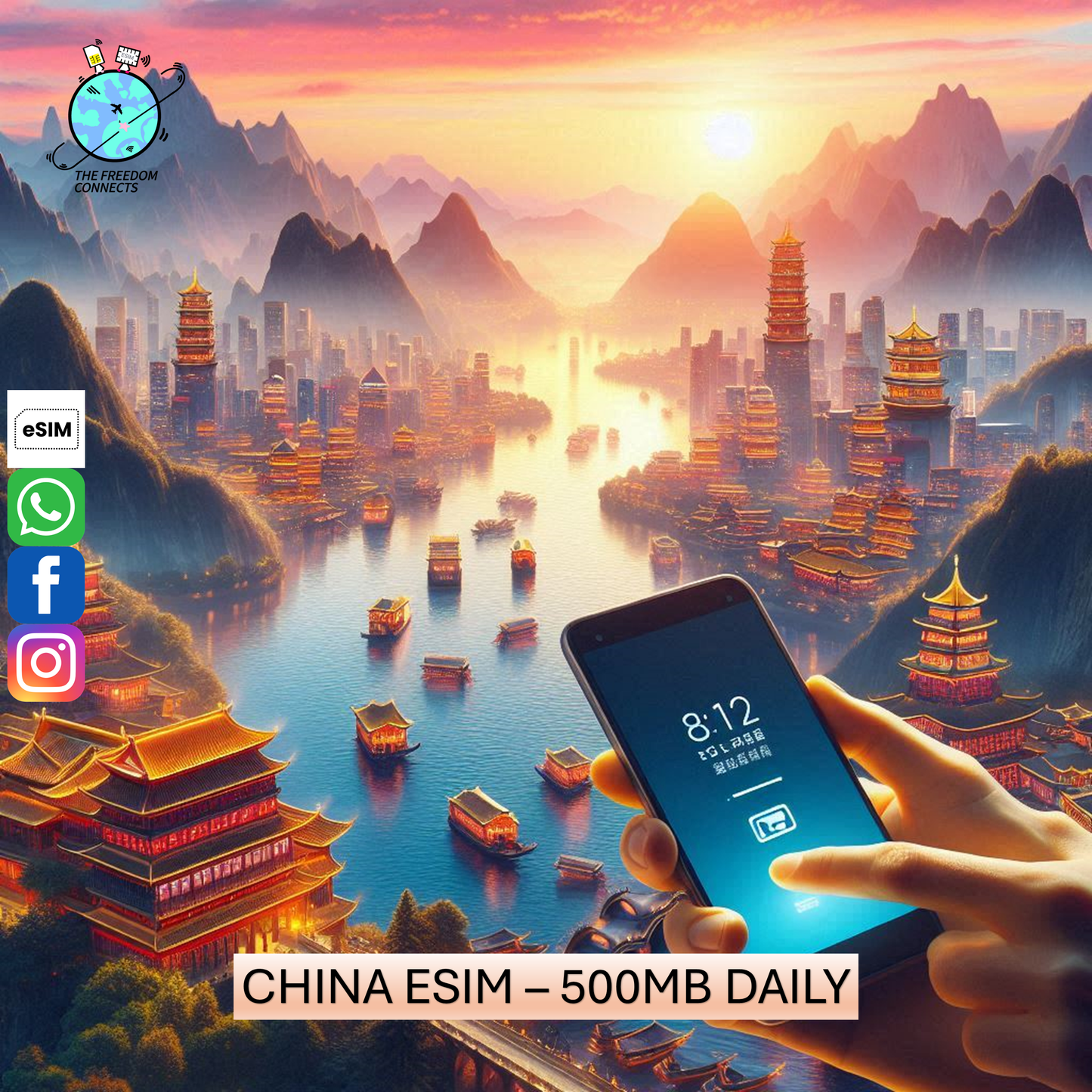 CHINA ESIM 500MB DAILY