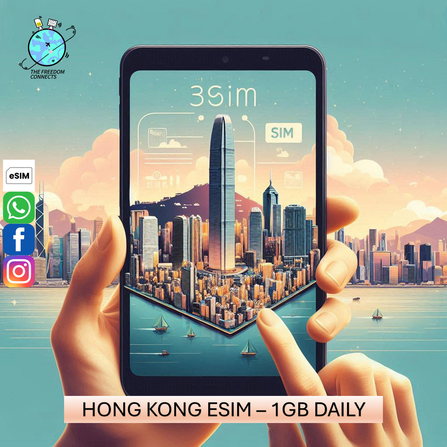 HONG KONG ESIM 1GB DAILY