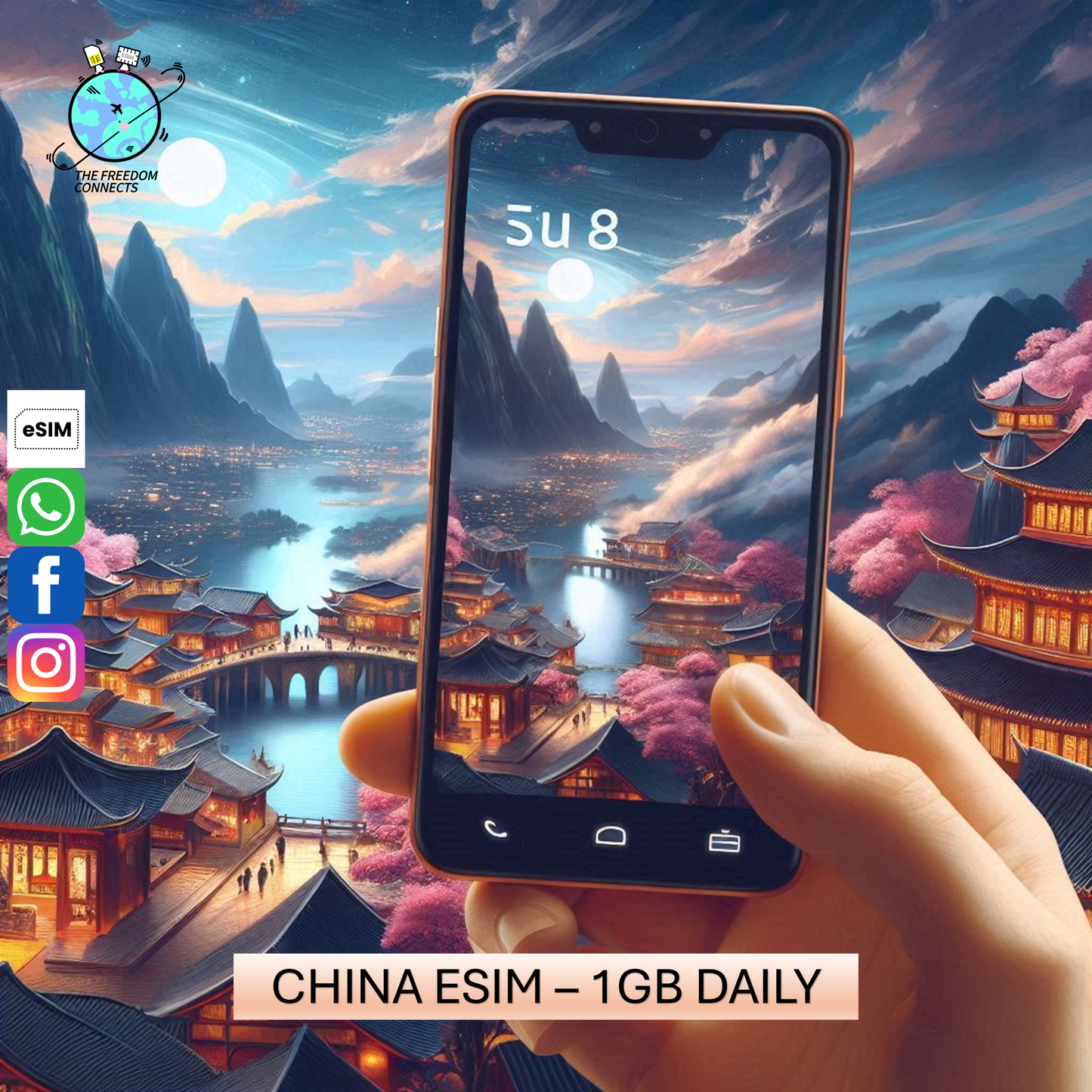 CHINA ESIM 1GB DAILY