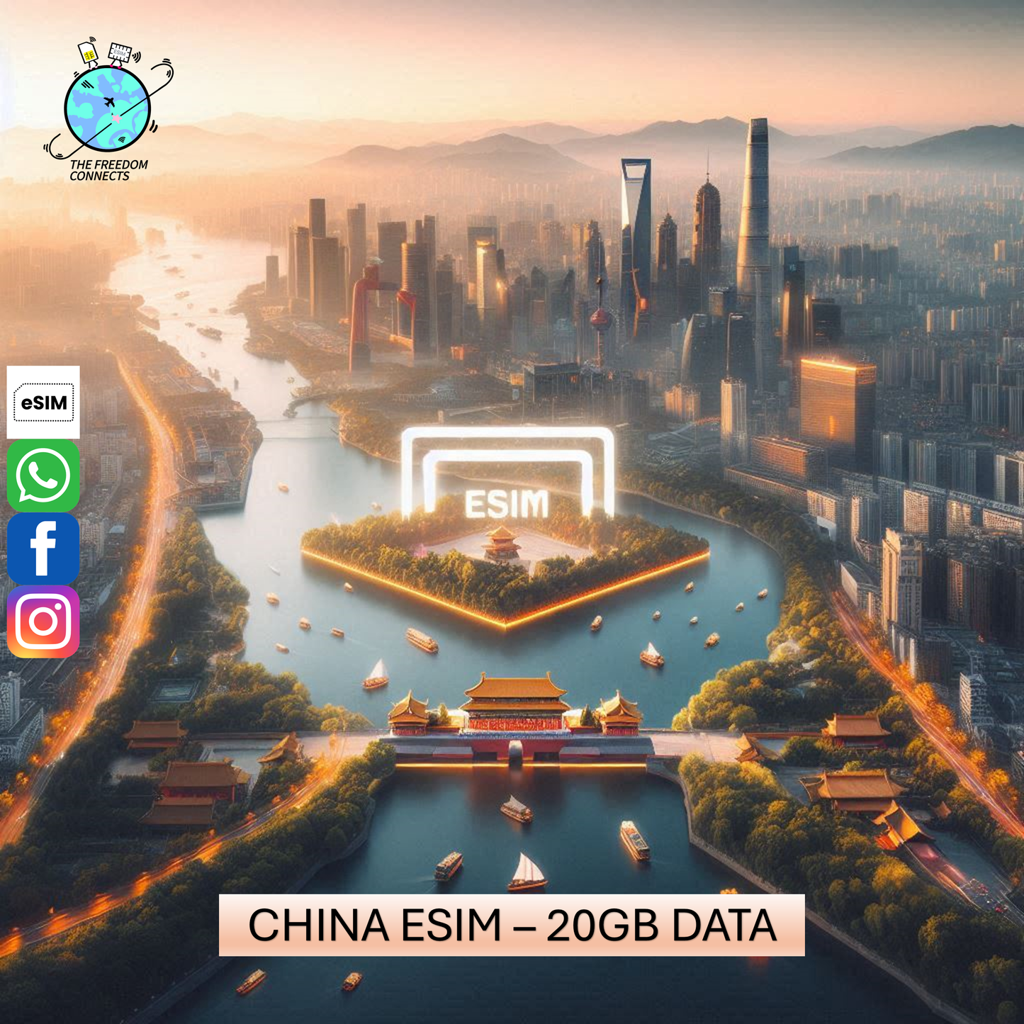 CHINA ESIM 20GB DATA