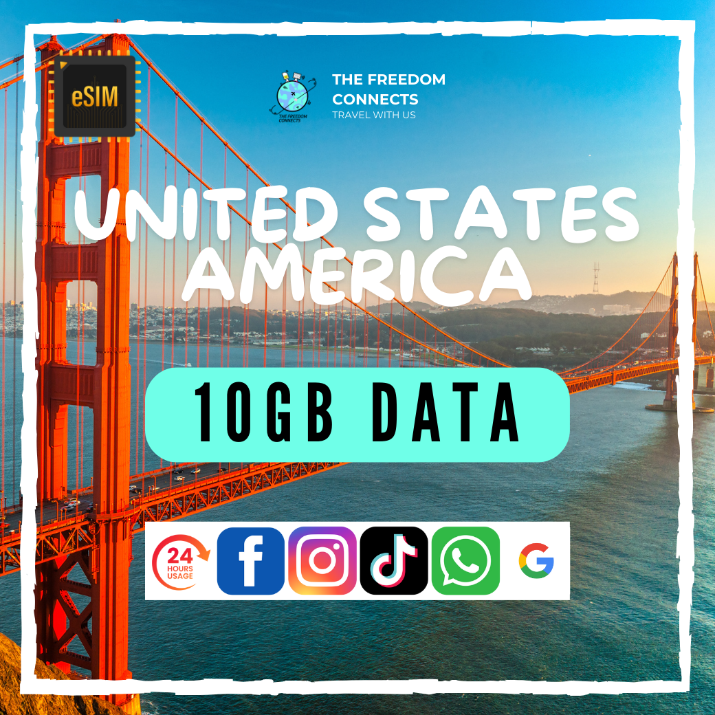 UNITED STATES AMERICA _ USA 10GB DATA