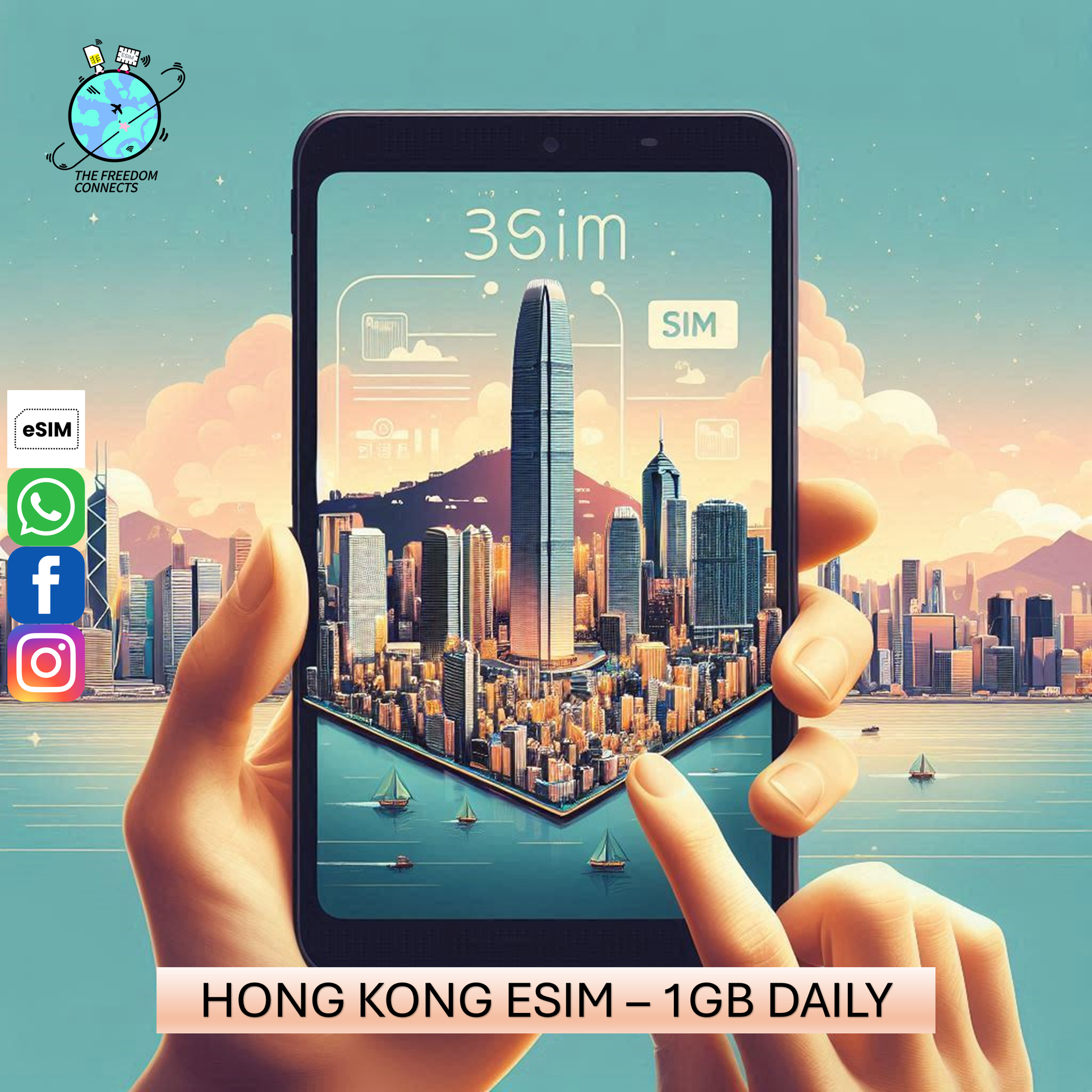 HONG KONG ESIM 1GB DAILY