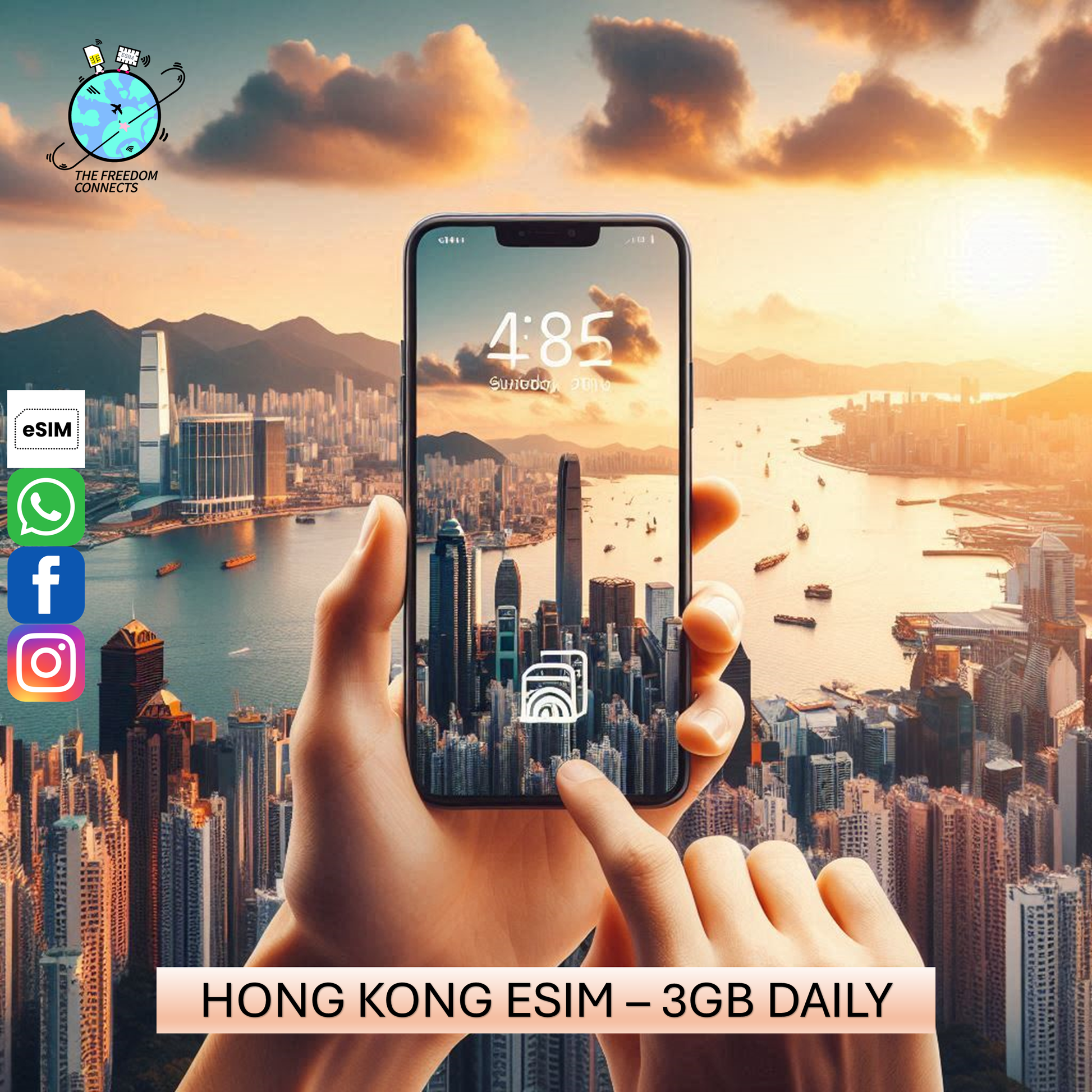 HONG KONG ESIM 3GB DAILY