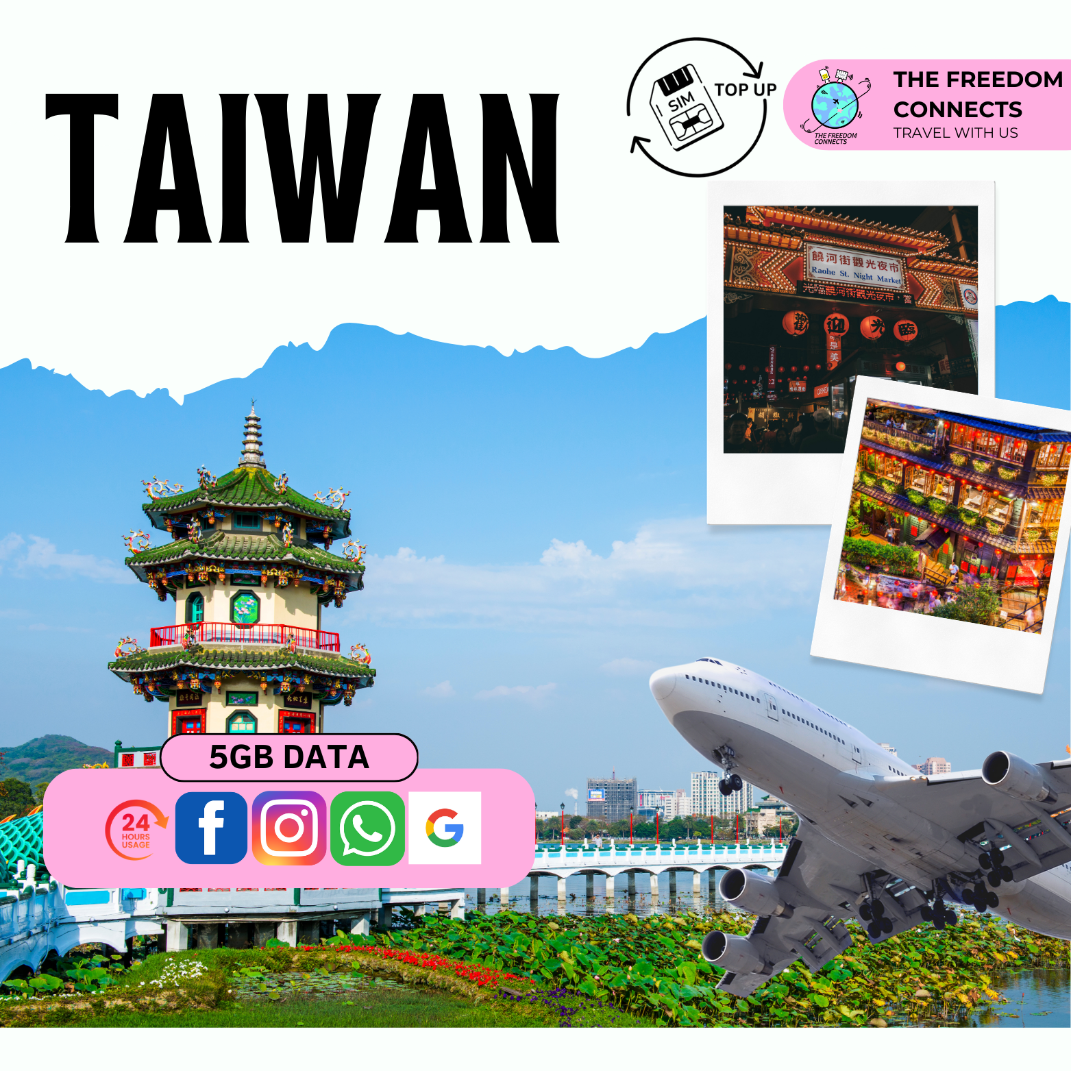 TAIWAN TOP UP 5GB DATA