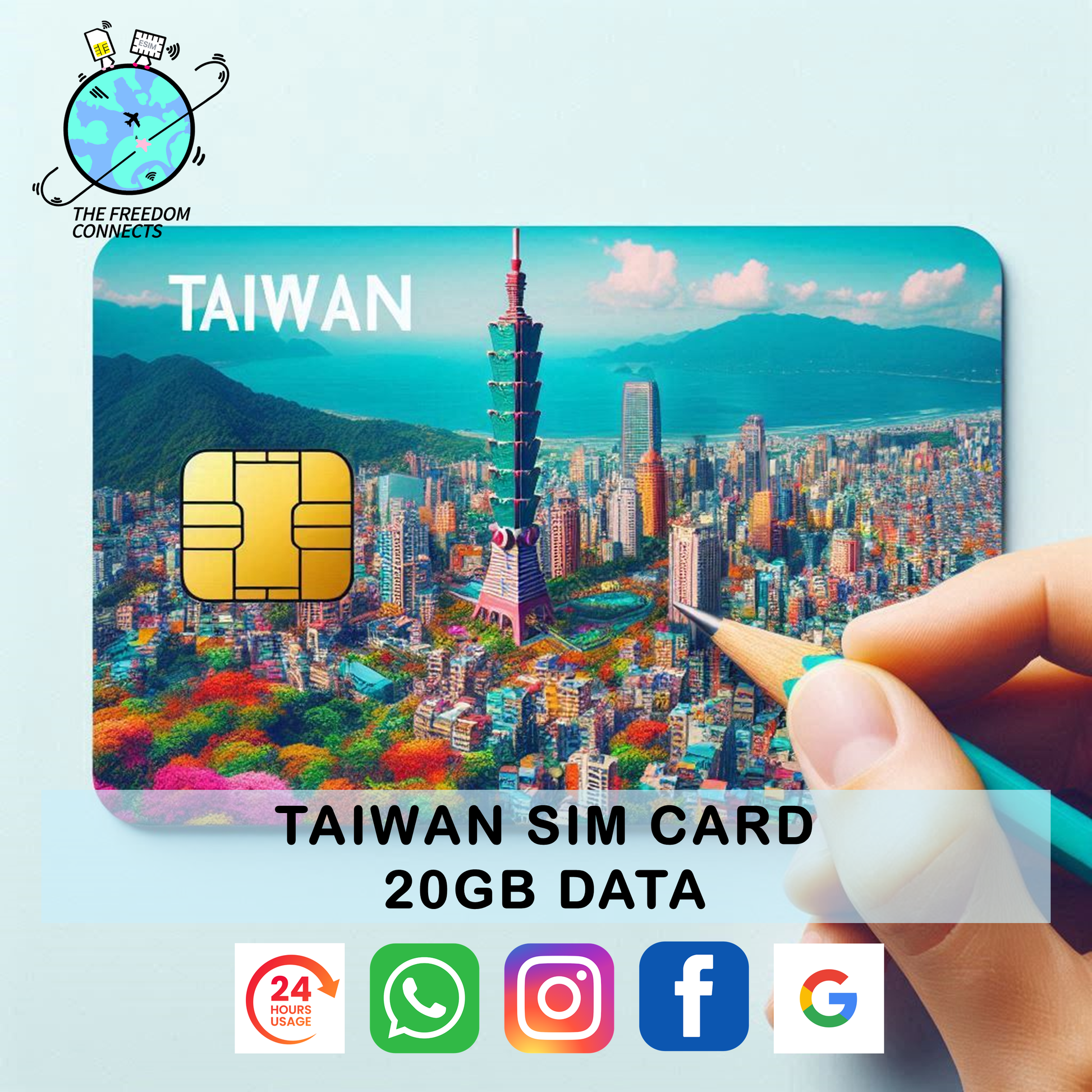 TAIWAN SIM CARD 20GB DATA
