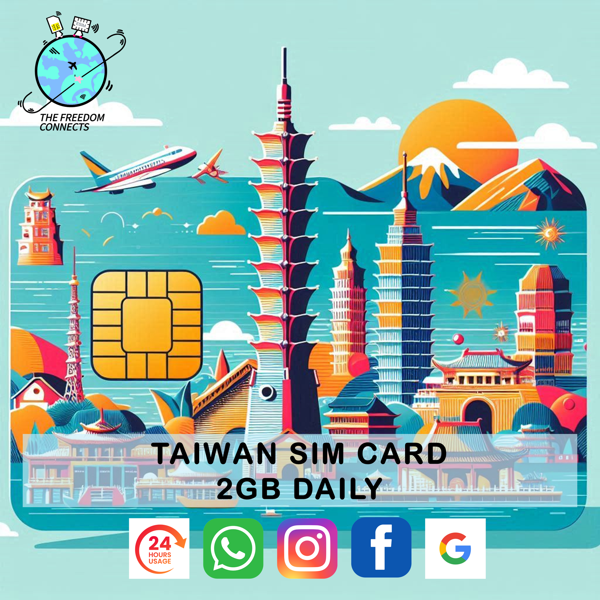 TAIWAN SIM CARD 2GB DAILY
