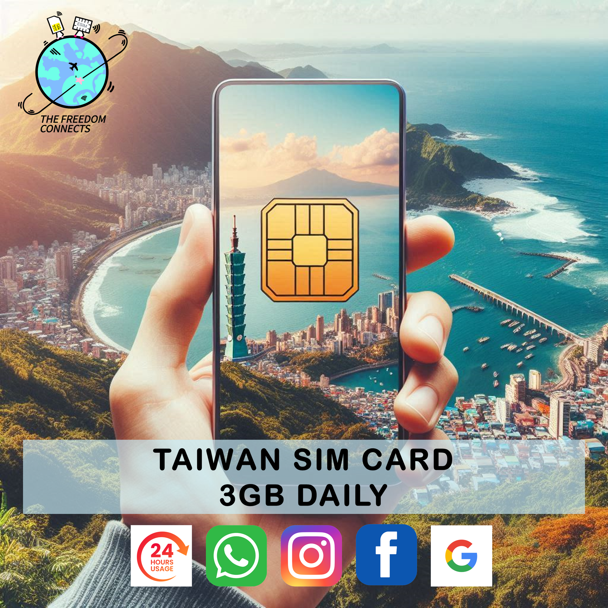 TAIWAN SIM CARD 3GB DAILY