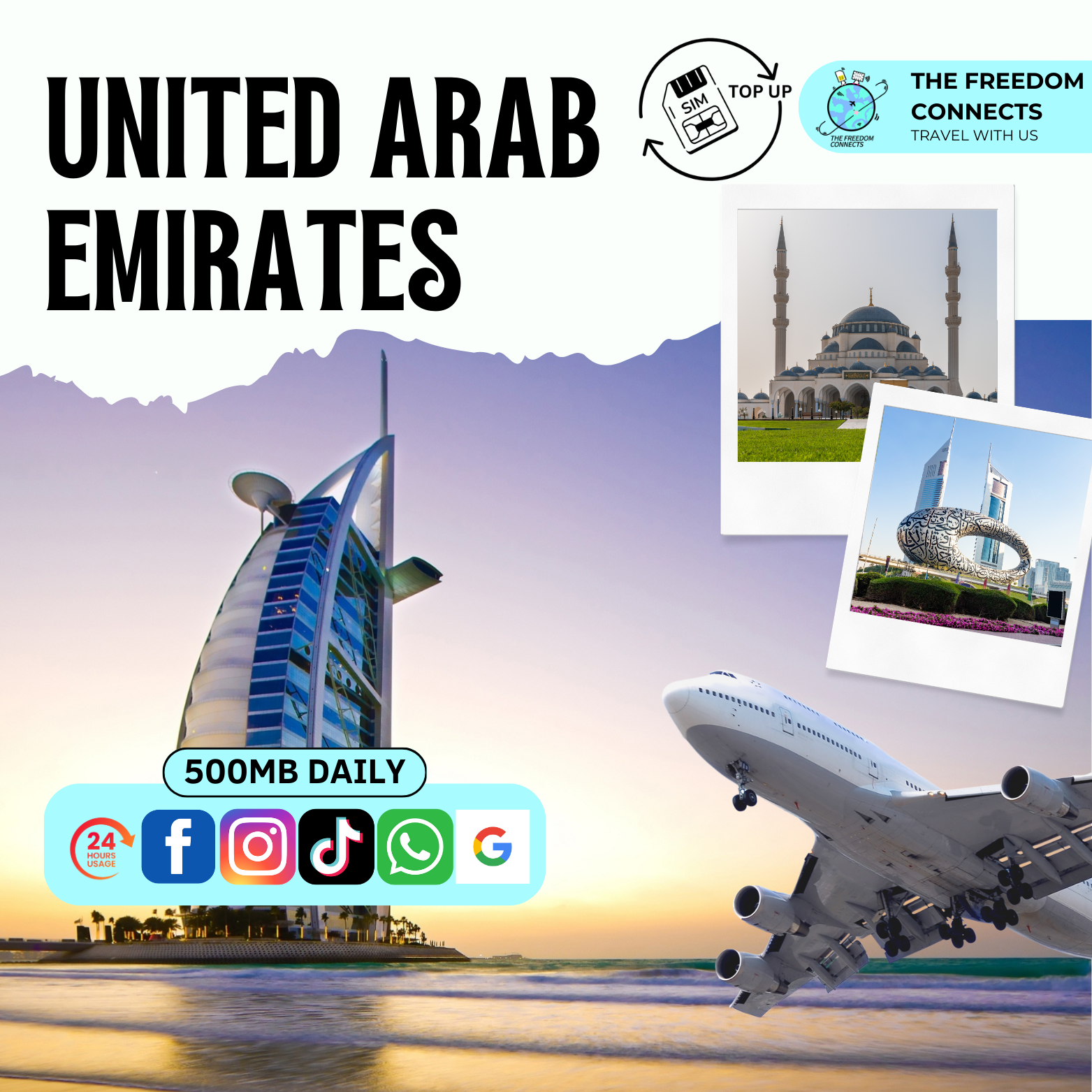 UNITED ARAB EMIRATES 500MB DAILY
